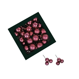 Gömb betűzős 4 cm amaranth S/36