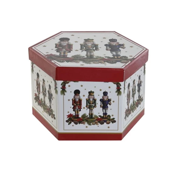 Gömb szett mintás, akasztós 25x21,5x15,5 cm S/14