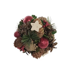 Gömb tobozból, akasztós 14x14x14 cm