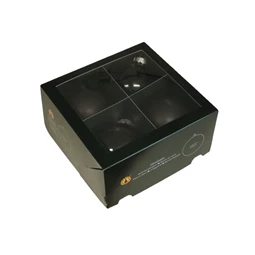 Gömb 10 cm black S/4