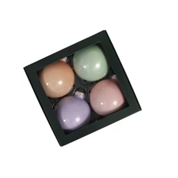 Gömb 10 cm pastel opal S/4