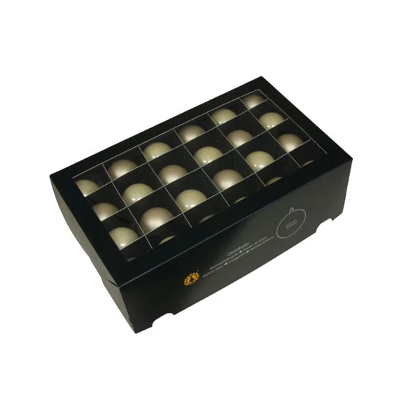 Gömb 4 cm champagne combi S/48