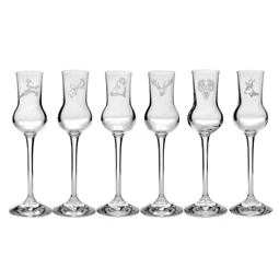 Grappa pohár Swarovski kristállyal 70 ml 18,8x6 cm S/6