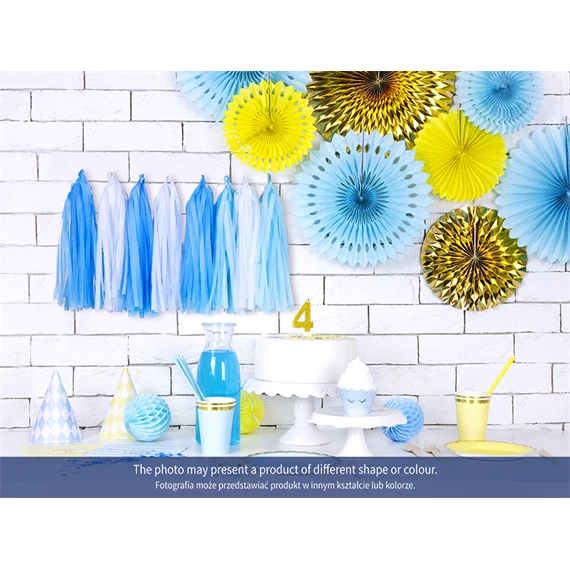 Gyertya 1-es szám születésnapi arany 7 cm