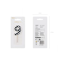 Gyertya 9-es szám születésnapi 5,5 cm mix