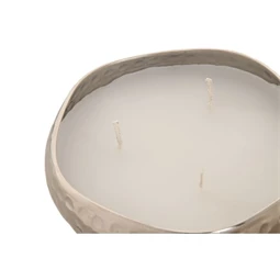 Gyertya fém tartóval 12x12x3,5 cm 2 féle