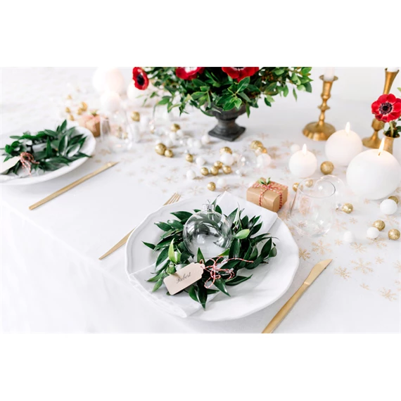 Gyertya gömb matt fehér 6 cm S/10