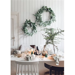 Gyertya karácsonyfa 10 cm sötétzöld