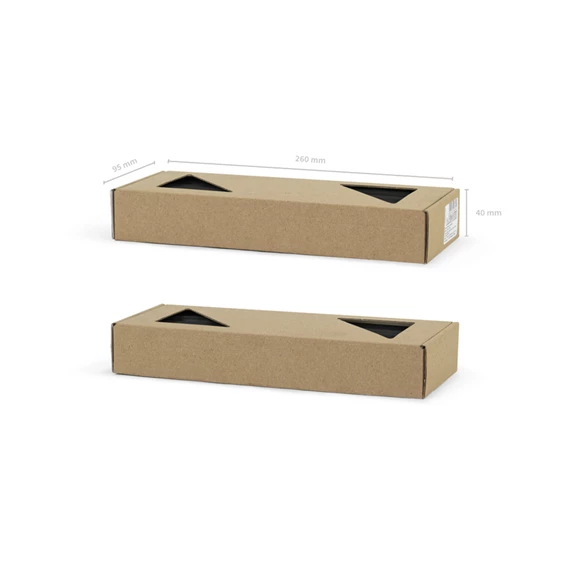 Gyertya kúp alakú matt fekete 24 cm S/10