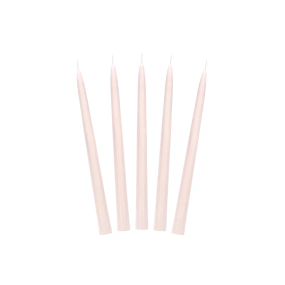 Gyertya kúp alakú matt natúr 24 cm S/10