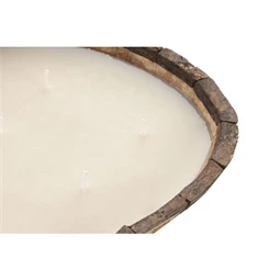 Gyertya mangófa tartóval 32x21x7 cm