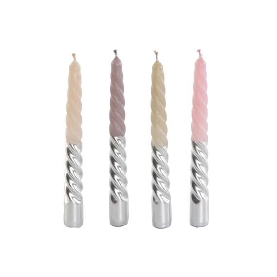 Gyertya szett 2x2x18,5 cm 4 féle S/4