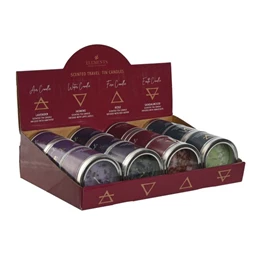 Gyertya tetővel 130 g 31x20x8 cm 4 féle