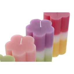 Gyertya virág 7x7x14 cm