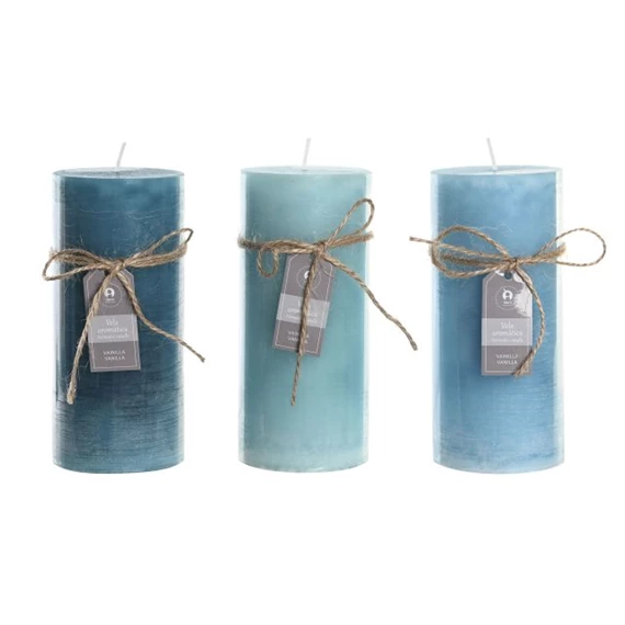 Gyertya 6,5x6,5x15 cm 3 féle