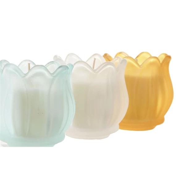 Gyertya 6,5x6,5x7 cm 3 féle