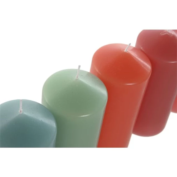 Gyertya 6,7x6,7x15 cm 6 féle