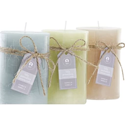 Gyertya 6,8x6,8x10 cm 3 féle