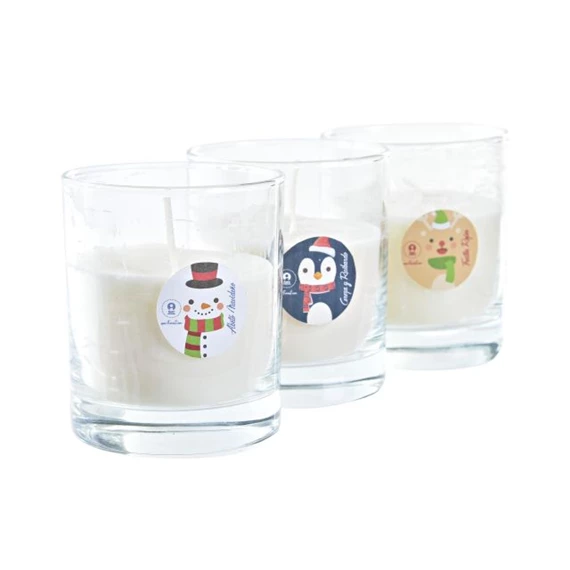 Gyertya 8x8x9 cm 3 féle