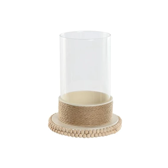 Gyertyatartó kötéllel 17x17x23 cm