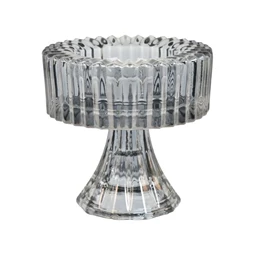 Gyertyatartó mintás, talppal 9x9 cm