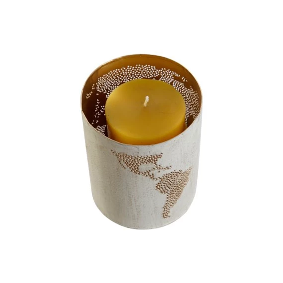 Gyertyatartó szett 15x15x22 cm 2 féle S/3