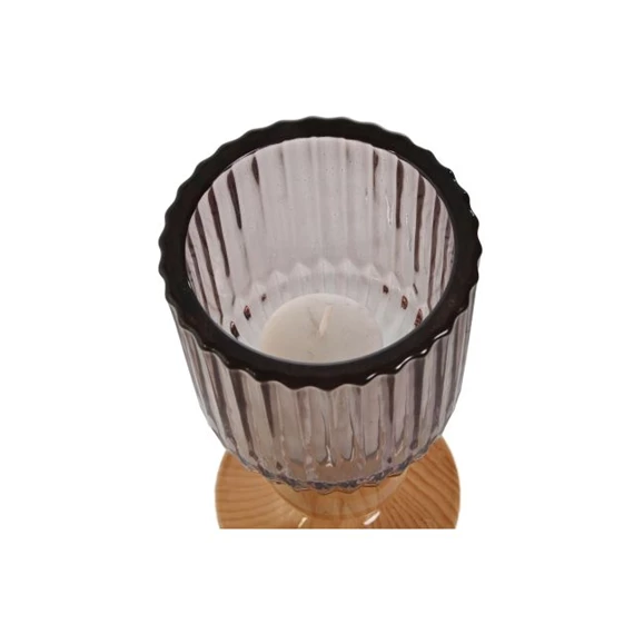 Gyertyatartó 9x9x17 cm 3 féle