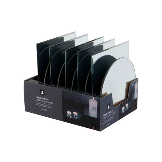 Gyertyatartó 15x15x1 cm 2 féle