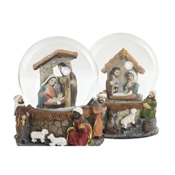 Hógömb Betlehem 8x8x10,5 cm 2 féle