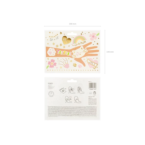 Ideiglenes tetoválások macskák, mix S/12