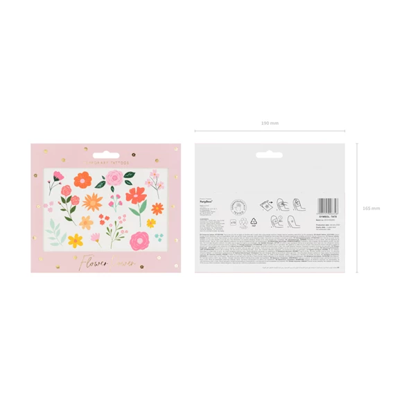 Ideiglenes tetoválások virágok, mix S/19