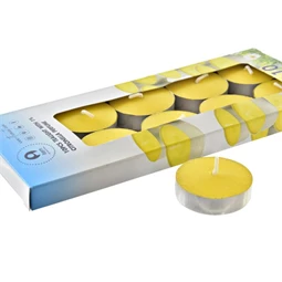 Illatgyertya szett citromfű 4x4x1 cm S/10