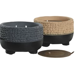 Illatgyertya 10x10x7 cm 2 féle