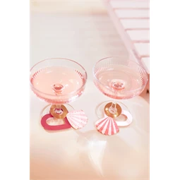 Italcímke fürdőruha és kagyló 8x5 cm mix S/10