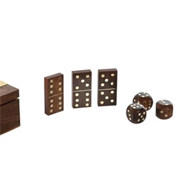 Játék szett dominó 15x12,5x4,6 cm S/3