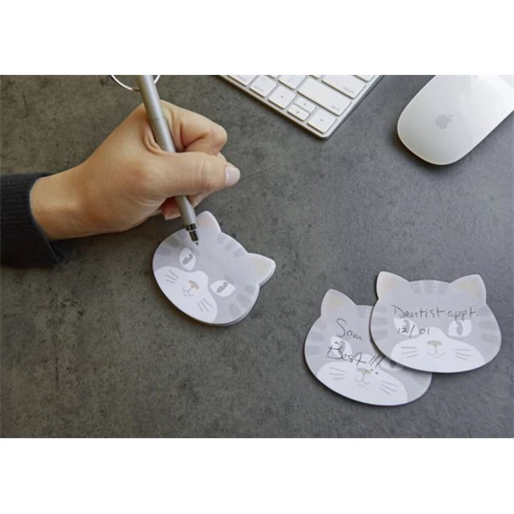 Jegyzettömb macskás