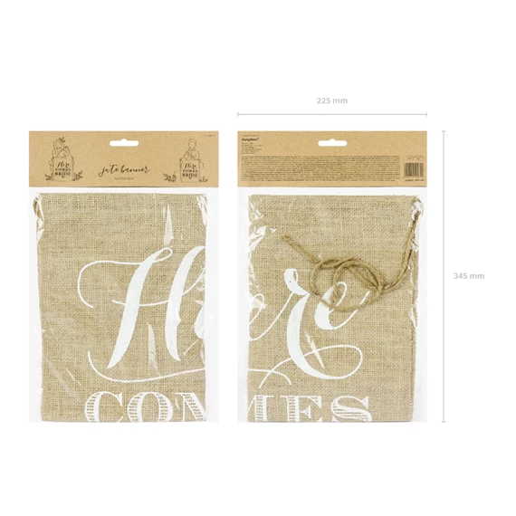 Jelzőtábla itt jön a menyasszony 41x51 cm