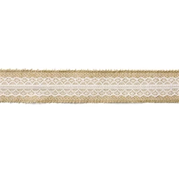 Juta szalag csipkével 5x500 cm