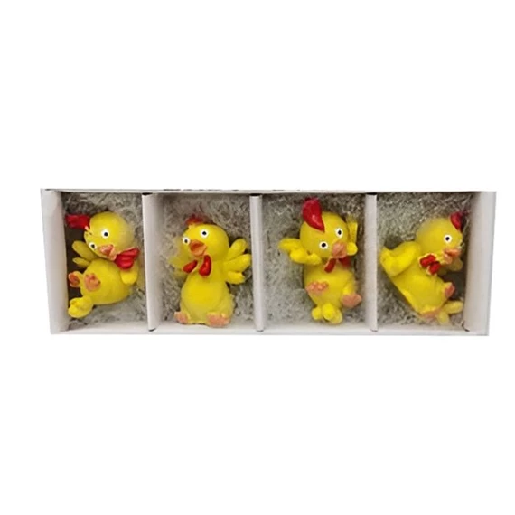 Kacsa kendővel 3,1x2,8x3,9 cm 4féle S/4