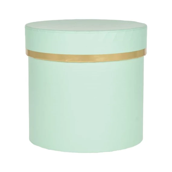 Kalapdoboz arany szegéllyel 10x10 cm