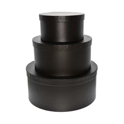 Kalapdoboz kerek 25x11 cm, 20x10 cm, 15x8 cm S/3