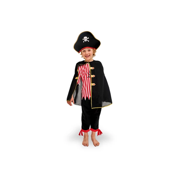 Kalóz jelmez köpeny mix méret 116-128 cm