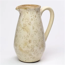 Kancsó füllel virág mintával 16,5x12,5x22 cm