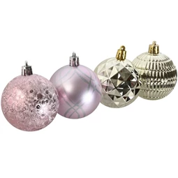 Karácsonyfa dísz szett, akasztós 25x6x25 cm S/40