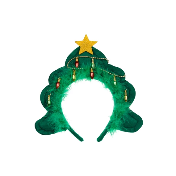 Karácsonyfa fejpánt 18.5x24 cm vegyes