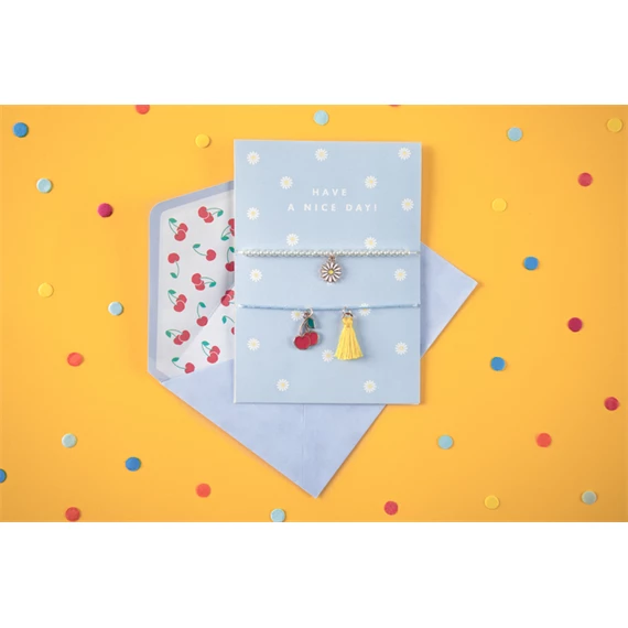 Kártya karkötőkkel szép napot!, 10,5x14,8 cm