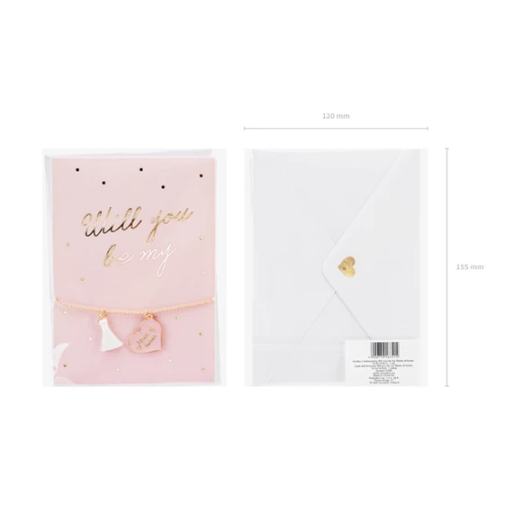 Kártya karkötővel leszel a koszorúslányom 10,5x14,8 cm