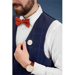 Kártya zománc kitűzővel vőlegény, 10,5x15 cm