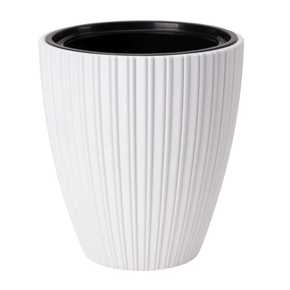 MIKA kaspó kerek, ültető betéttel 30 cm