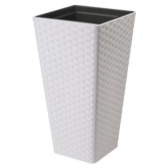 RATTANA SLIM kaspó szögletes, ültető betéttel 30 cm